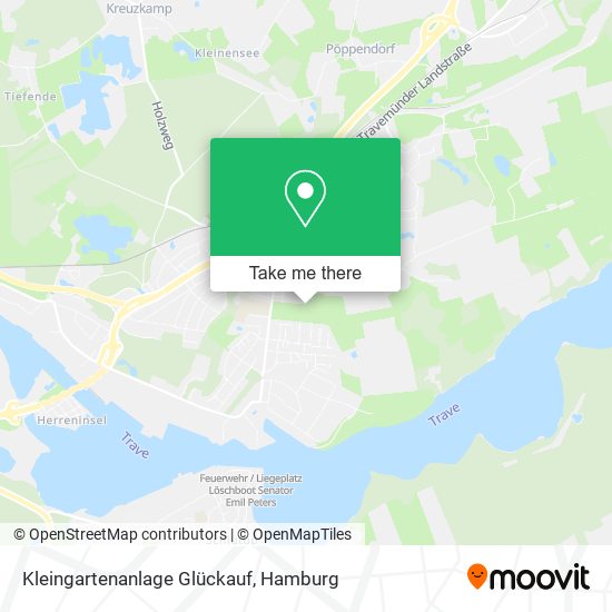 Kleingartenanlage Glückauf map