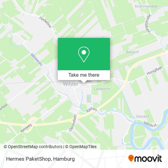 Hermes PaketShop map