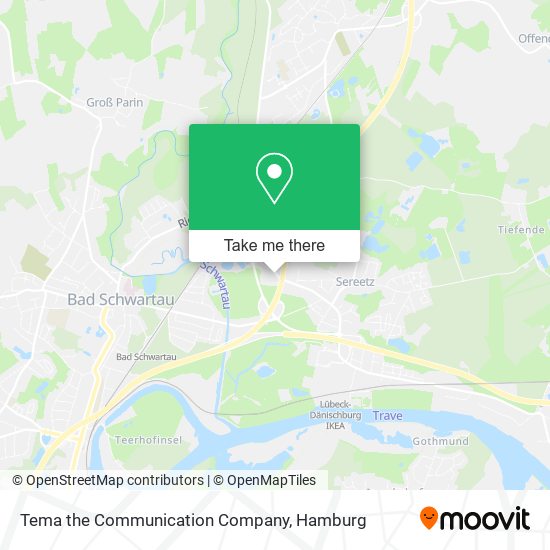 Tema the Communication Company map