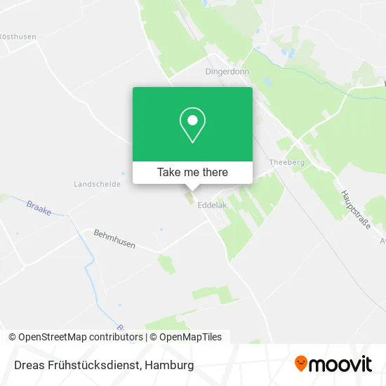 Карта Dreas Frühstücksdienst