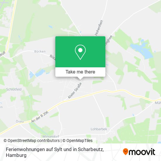 Карта Ferienwohnungen auf Sylt und in Scharbeutz