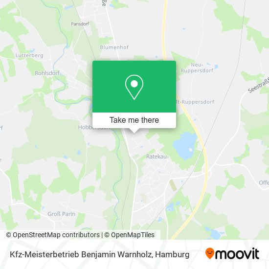 Kfz-Meisterbetrieb Benjamin Warnholz map
