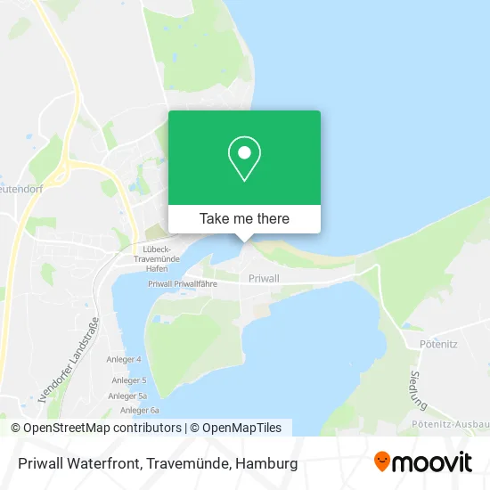 Карта Priwall Waterfront, Travemünde