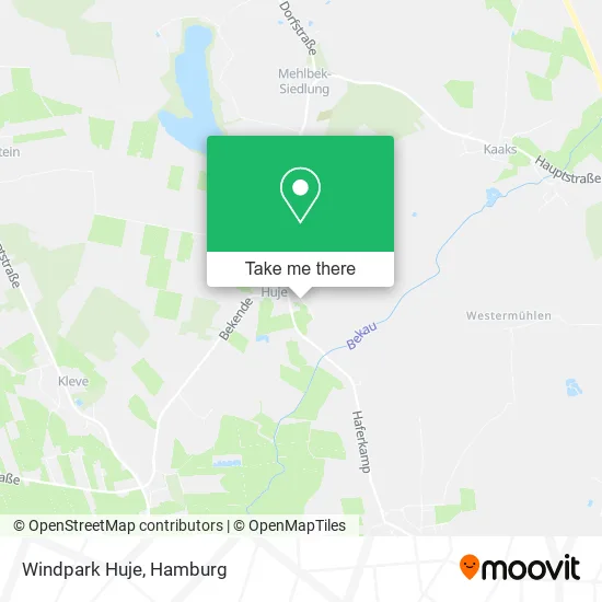 Карта Windpark Huje