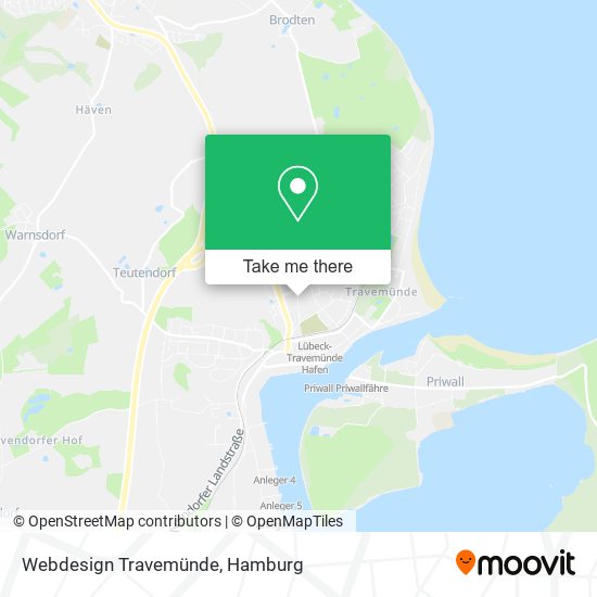 Webdesign Travemünde map