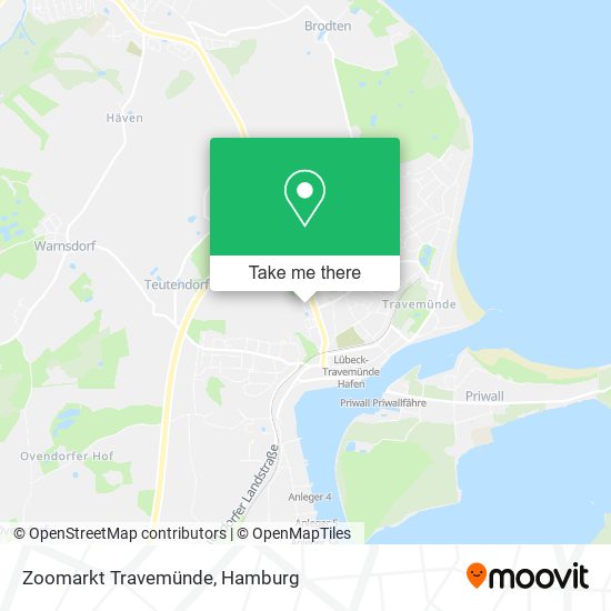 Zoomarkt Travemünde map