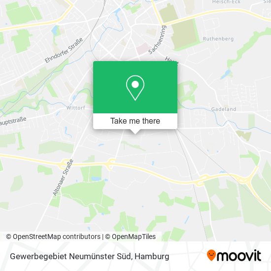 Gewerbegebiet Neumünster Süd map