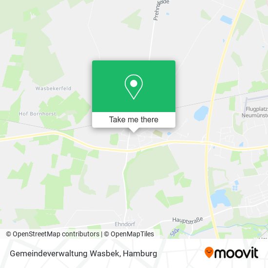 Gemeindeverwaltung Wasbek map