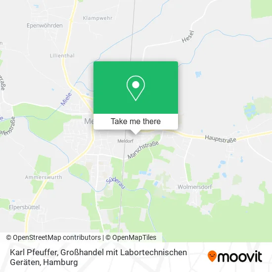 Карта Karl Pfeuffer, Großhandel mit Labortechnischen Geräten