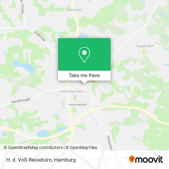 H. d. Voß Reisebüro map
