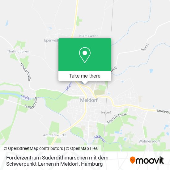 Förderzentrum Süderdithmarschen mit dem Schwerpunkt Lernen in Meldorf map