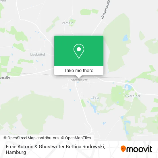 Карта Freie Autorin & Ghostwriter Bettina Rodowski