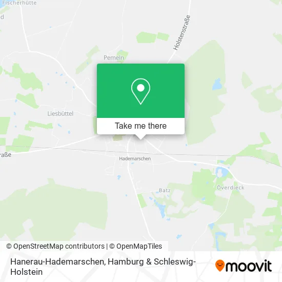 Карта Hanerau-Hademarschen
