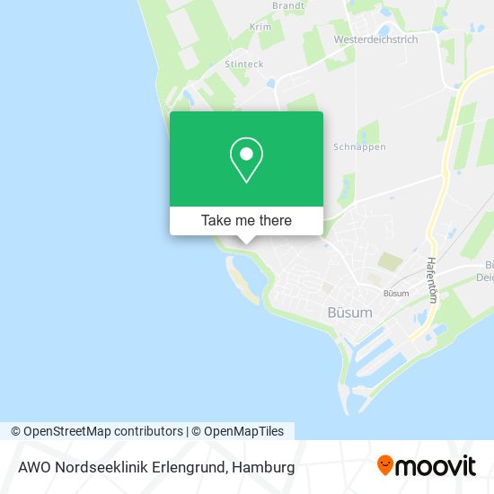 AWO Nordseeklinik Erlengrund map
