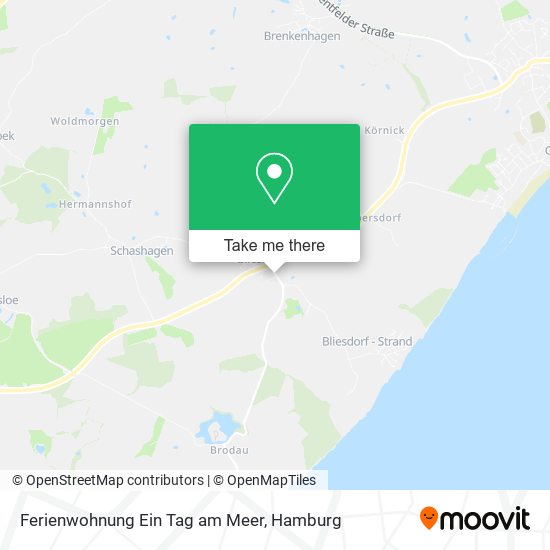 Ferienwohnung Ein Tag am Meer map