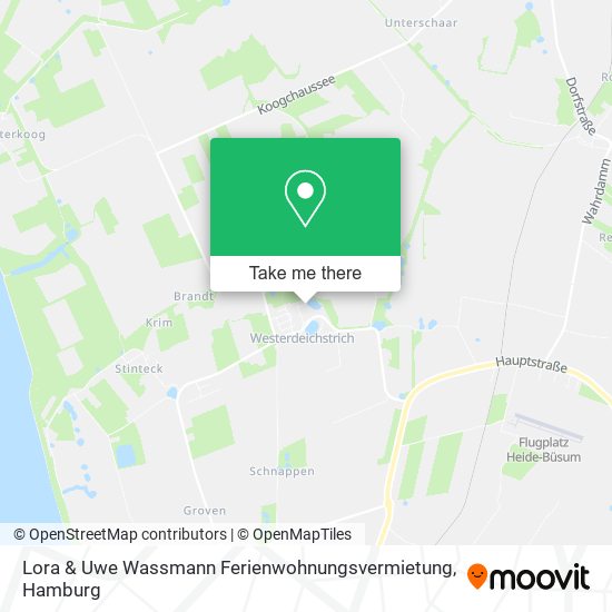 Lora & Uwe Wassmann Ferienwohnungsvermietung map