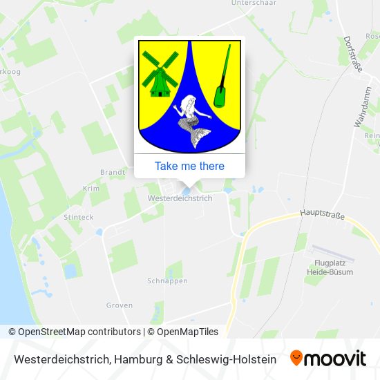 Westerdeichstrich map