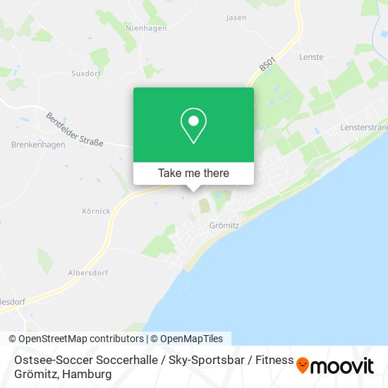 Ostsee-Soccer Soccerhalle / Sky-Sportsbar / Fitness Grömitz map