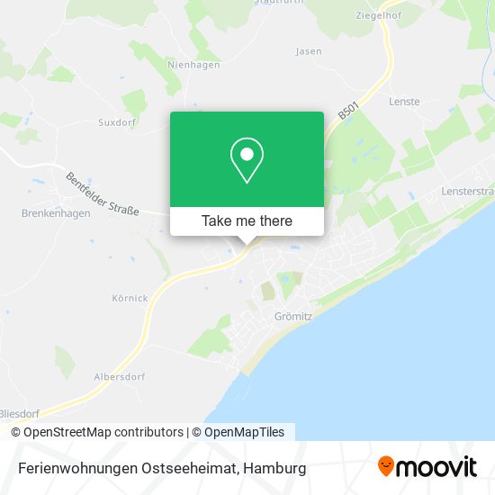 Ferienwohnungen Ostseeheimat map