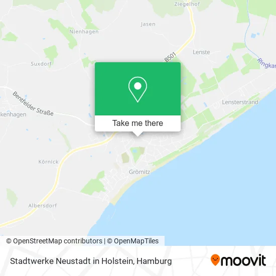 Карта Stadtwerke Neustadt in Holstein