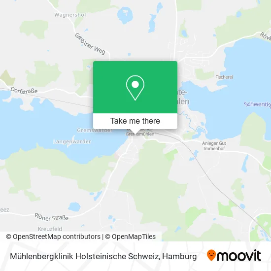 Карта Mühlenbergklinik Holsteinische Schweiz