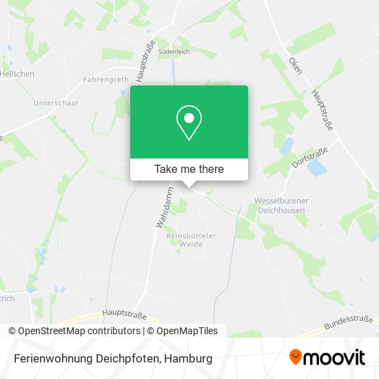 Ferienwohnung Deichpfoten map