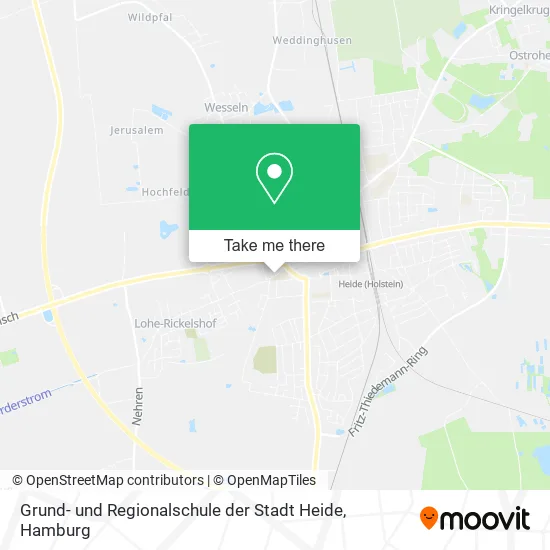 Карта Grund- und Regionalschule der Stadt Heide