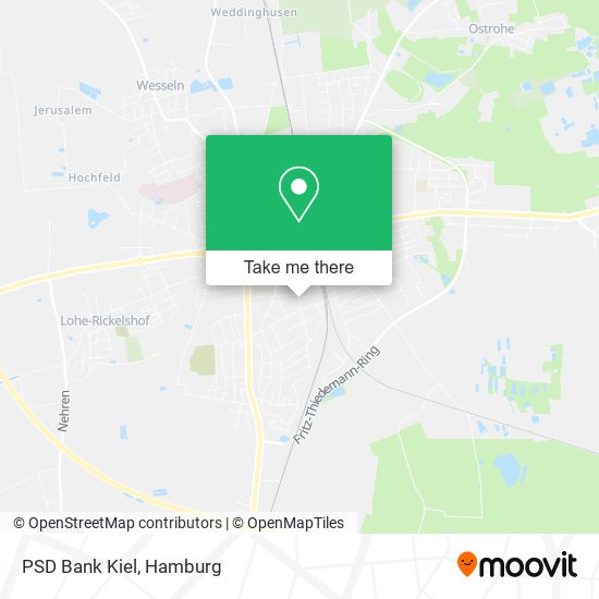 PSD Bank Kiel map