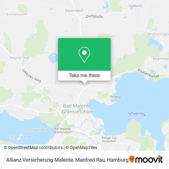 Allianz Versicherung Malente, Manfred Rau map