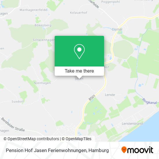 Карта Pension Hof Jasen Ferienwohnungen