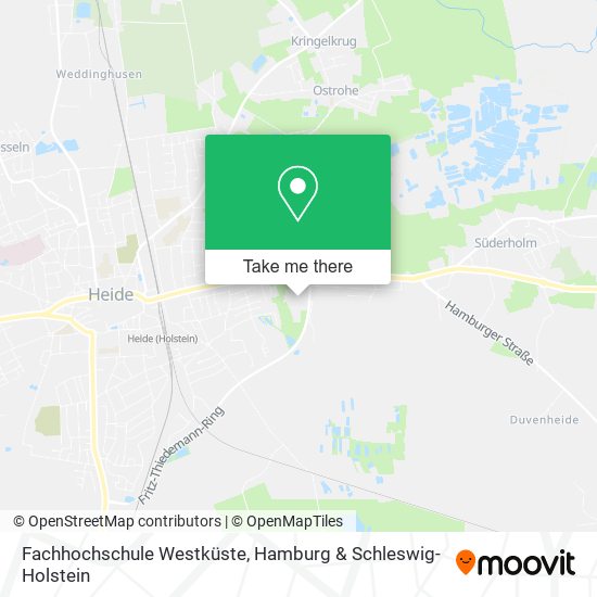 Fachhochschule Westküste map