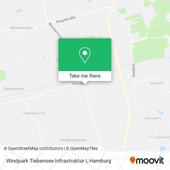 Windpark Tiebensee Infrastruktur I map