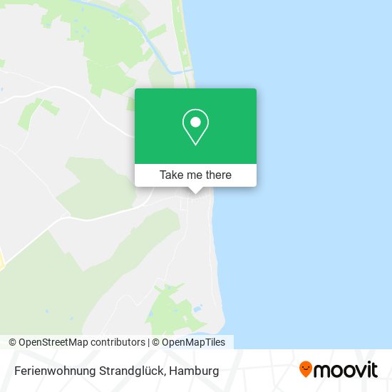 Ferienwohnung Strandglück map