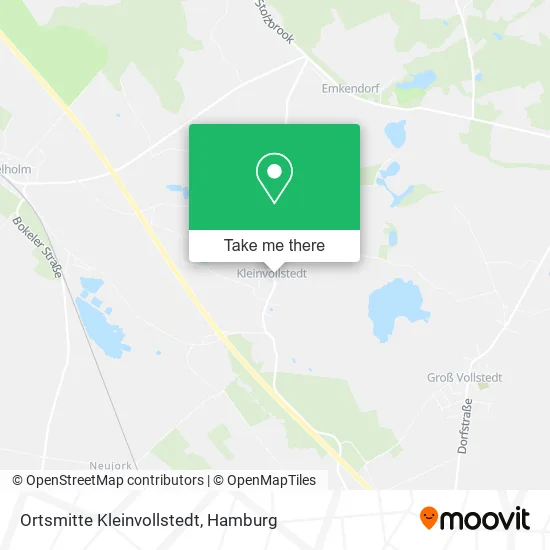 Карта Ortsmitte Kleinvollstedt