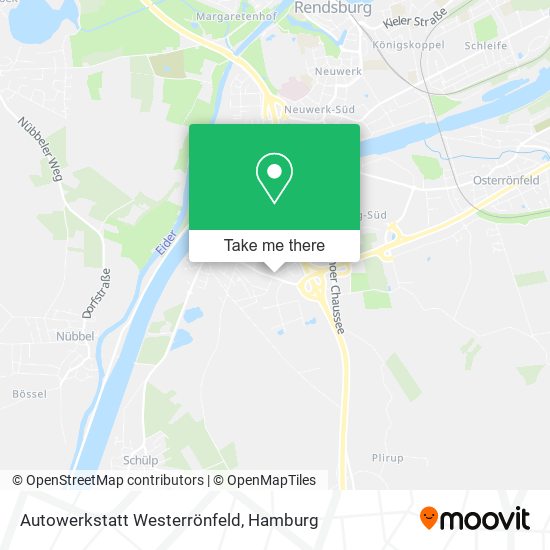 Autowerkstatt Westerrönfeld map