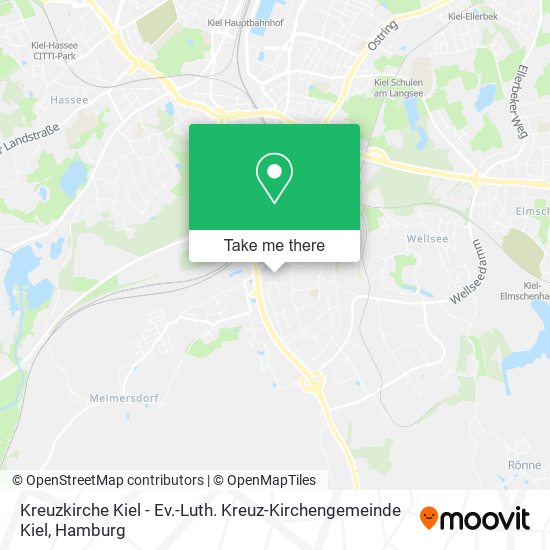 Kreuzkirche Kiel - Ev.-Luth. Kreuz-Kirchengemeinde Kiel map