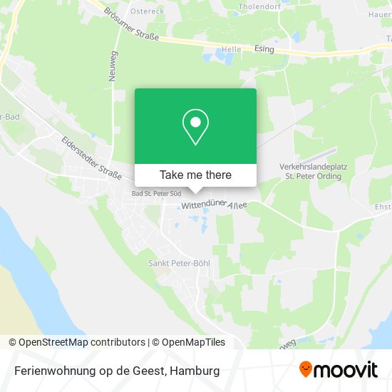 Ferienwohnung op de Geest map