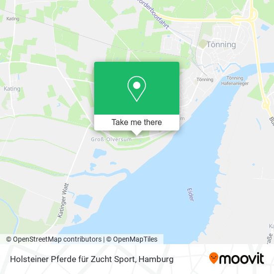 Holsteiner Pferde für Zucht Sport map