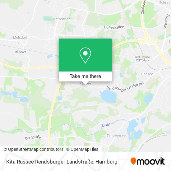 Карта Kita Russee Rendsburger Landstraße