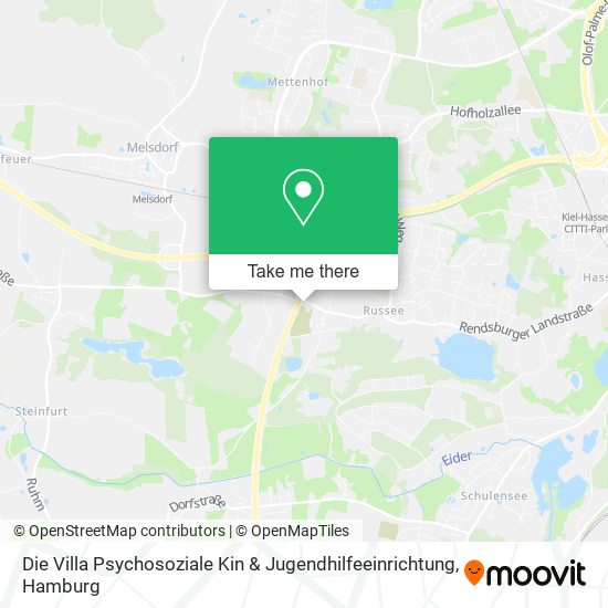 Die Villa Psychosoziale Kin & Jugendhilfeeinrichtung map