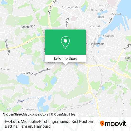 Ev.-Luth. Michaelis-Kirchengemeinde Kiel Pastorin Bettina Hansen map