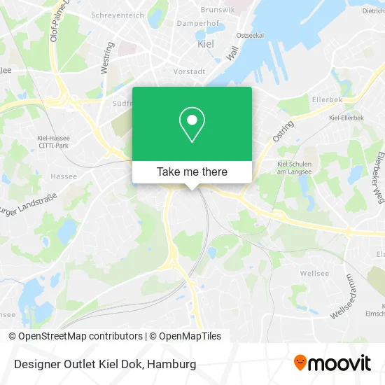 Карта Designer Outlet Kiel Dok