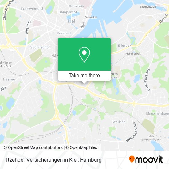 Itzehoer Versicherungen in Kiel map