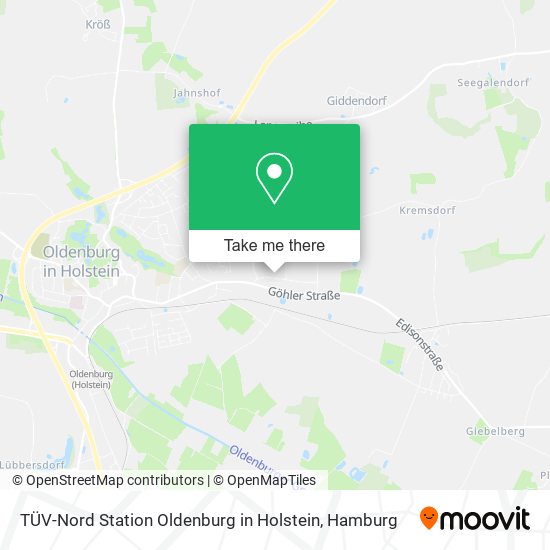 TÜV-Nord Station Oldenburg in Holstein map