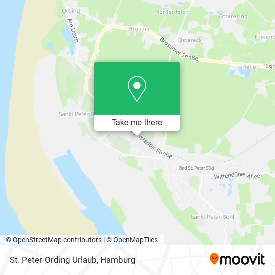 Карта St. Peter-Ording Urlaub