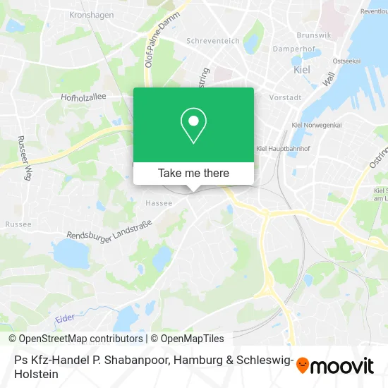 Карта Ps Kfz-Handel P. Shabanpoor