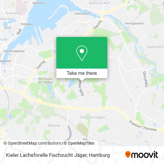 Kieler Lachsforelle Fischzucht Jäger map