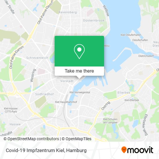 Covid-19 Impfzentrum Kiel map