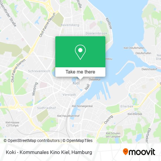 Koki - Kommunales Kino Kiel map