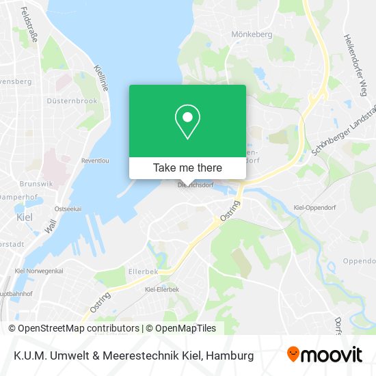 K.U.M. Umwelt & Meerestechnik Kiel map